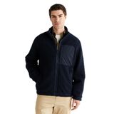 GANT Erkek Lacivert Fermuarlı Çift Taraflı Polar Sweatshirt