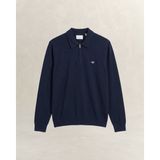Gant Erkek Lacivert Fermuarlı Kazak 8926392T.433 - 433-Lacivert - XL