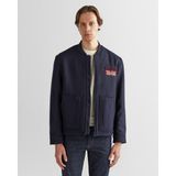 Gant Erkek Lacivert Oversize Fit Gömlek Yaka Logolu Mont 7124312T.433 - XL