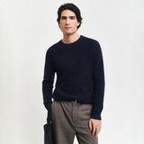 Gant Erkek Lacivert Regular Fit Bisiklet Yaka Kazak - 433-Lacivert - XL