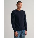 Gant Erkek Lacivert Regular Fit Bisiklet Yaka Kazak 87211.410 - 410-Lacivert - 2XL