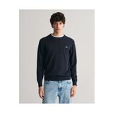 Gant Erkek Lacivert Regular Fit Bisiklet Yaka Kazak