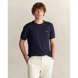 GANT Erkek Lacivert Regular Fit Bisiklet Yaka Kısa Kollu T-Shirt