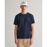 Gant Erkek Lacivert Regular Fit Bisiklet Yaka Logolu T-Shirt 2003184.433 - M - 433-Lacivert