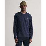 Gant Erkek Lacivert Regular Fit Bisiklet Yaka T-Shirt 2004049.433 - M - 433-Lacivert