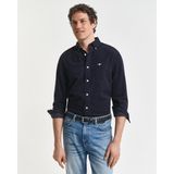Gant Erkek Lacivert Regular Fit Düğmeli Gömlek 3250351.433 - 433-Lacivert - 2XL