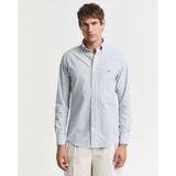 Gant Erkek Lacivert Regular Fit Düğmeli Yaka Çizgili Gömlek 3250028.407
