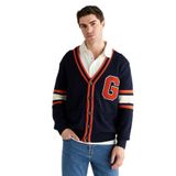 GANT Erkek Lacivert Regular Fit V Yaka Hırka