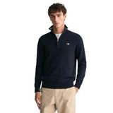 Gant Erkek Lacivert Regular Fit Yarım Fermuarlı Kazak 8030564.433