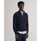 Gant Erkek Lacivert Regular Fit Yarım Fermuarlı Kazak 8040523.433 - S - 433-Lacivert