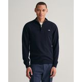 Gant Erkek Lacivert Regular Fit Yarım Fermuarlı Kazak 87213.410 - 410-Lacivert