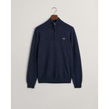 Gant Erkek Lacivert Regular Fit Yarım Fermuarlı Kazak 87213.480