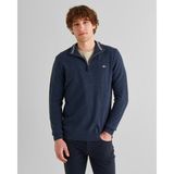 Gant Erkek Lacivert Regular Fit Yarım Fermuarlı Yün Kazak 87213.480 - 2XL