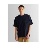 Gant Erkek Lacivert Relaxed Fit Bisiklet Yaka Logolu T-shirt