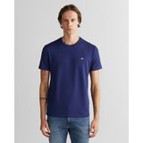 Gant Erkek Lacivert Relaxed Fit Bisiklet Yaka T-Shirt 2324367T.423 - 423-Lacivert - M
