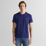 Gant Erkek Lacivert Relaxed Fit Bisiklet Yaka T-Shirt - 423-Lacivert - M