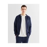Gant Erkek Lacivert Relaxed Fit Kapüşonlu Logolu Sweatshirt