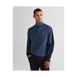Gant Erkek Lacivert Relaxed Fit Yarım Fermuarlı Renk Bloklu Kazak