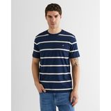 Gant Erkek Lacivert Renk Bloklu Kısa Kollu Logolu T-Shirt 2003398.433 - 433-Lacivert - 2XL