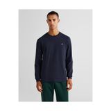 Gant Erkek Lacivert Slim Fit Bisiklet Yaka Uzun Kollu T-Shirt
