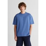 Gant Erkek Mavi Baskılı Kısa Kollu T-Shirt 23261111T.442 - 442-Mavi