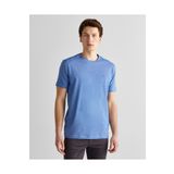 Gant Erkek Mavi Regular Fit Bisiklet Yaka Çizgili T-shirt