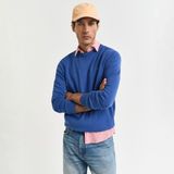 Gant Erkek Mavi Regular Fit Bisiklet Yaka Kazak - 3XL
