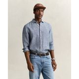 Gant Erkek Mavi Regular Fit Çizgili Gömlek 3260048.423 - 423-Mavi