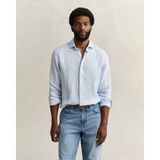 Gant Erkek Mavi Regular Fit Çizgili Gömlek 3260048.450 - 450-Mavi - S