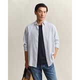 Gant Erkek Mavi Regular Fit Çizgili Gömlek 3260081.442 - 442-Mavi - 2XL