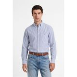 Gant Erkek Mavi Regular Fit Çizgili Logolu Gömlek 3000230.436 - 436-Mavi