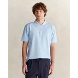 GANT Erkek Mavi Regular Fit Yarım Fermuarlı Polo Yaka T-Shirt
