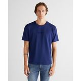 Gant Erkek Mavi Relaxed Fit T-Shirt 2325372T.423 - 423-Mavi