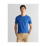 Gant Erkek Mavi Slim Fit Bisiklet Yaka T-Shirt
