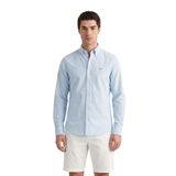 GANT Erkek Mavi Slim Fit Çizgili Logolu Gömlek
