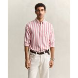 Gant Erkek Pembe Regular Fit Çizgili Logolu Gömlek 3260019.622 - 622-Pembe