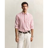 GANT Erkek Pembe Regular Fit Çizgili Logolu Gömlek