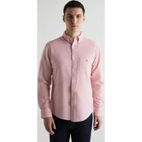 Gant Erkek Pembe Regular Fit Klasik Yaka Çizgili Gömlek