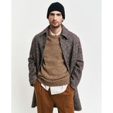 Gant Erkek Regular Fit Bisiklet Yaka Logolu Kazak 8040200.283 - Kahverengi - M