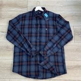 Gant Erkek Regular Fit Kareli Oduncu Gömlek - S - 02L-Lacivert