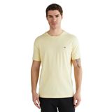 GANT Erkek Sarı Bisiklet Yaka Regular Fit Logolu T-Shirt