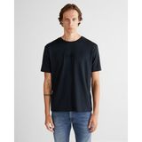 Gant Erkek Siyah Bisiklet Yaka T-Shirt 2325372T.5 - 5-Siyah - M