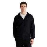 GANT Erkek Siyah Fermuarlı Kapüşonlu Sweatshirt