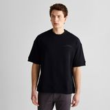 Gant Erkek Siyah Orijinal Fit Bisiklet Yaka Logolu T-Shirt - 5-Siyah - M