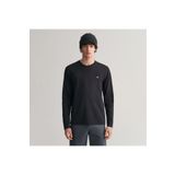 Gant Erkek Siyah Regular Fit Bisiklet Yaka T-shirt