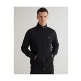 Gant Erkek Siyah Regular Fit Fermuarlı Sweatshirt
