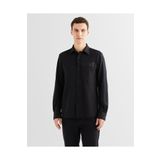 Gant Erkek Siyah Regular Fit Logolu Gömlek
