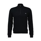 Gant Erkek Siyah Regular Fit Örgü Kazak