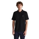 GANT Erkek Siyah Regular Fit Yarım Fermuarlı Kısa Kollu T-Shirt