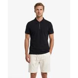 GANT Erkek Siyah Regular Fit Yarım Fermuarlı Polo Yaka T-Shirt